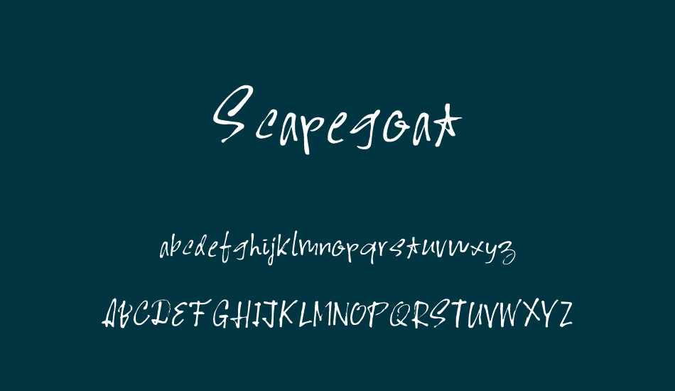 scapegoat-demo font