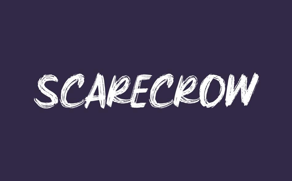 Scare Crow font big