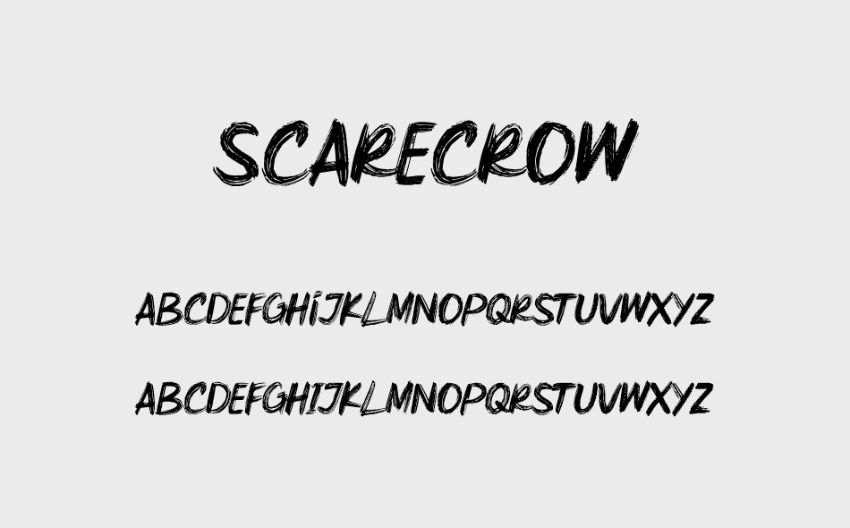 Scare Crow font
