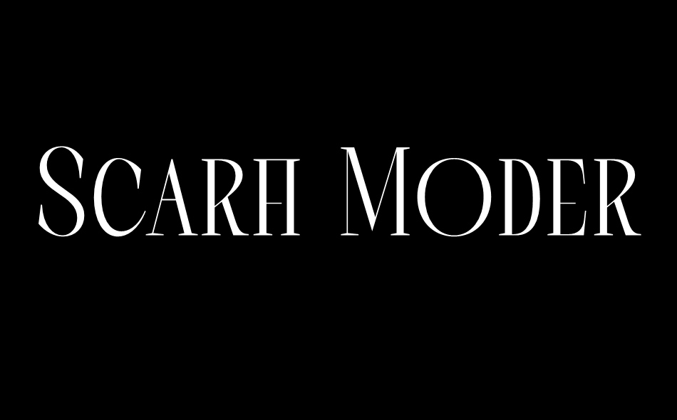 Scarfi Modern font big