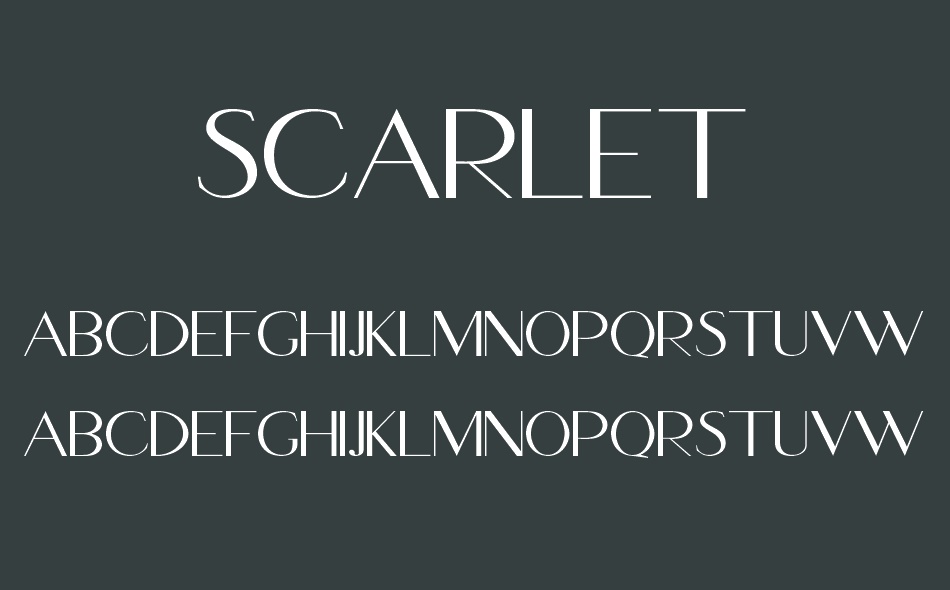 Scarlet font