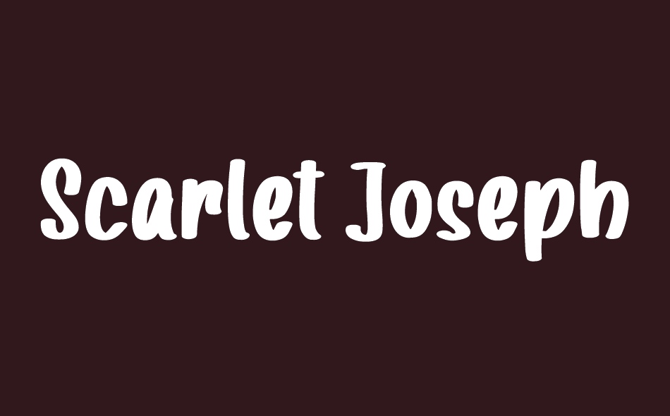 Scarlet Josephine font big