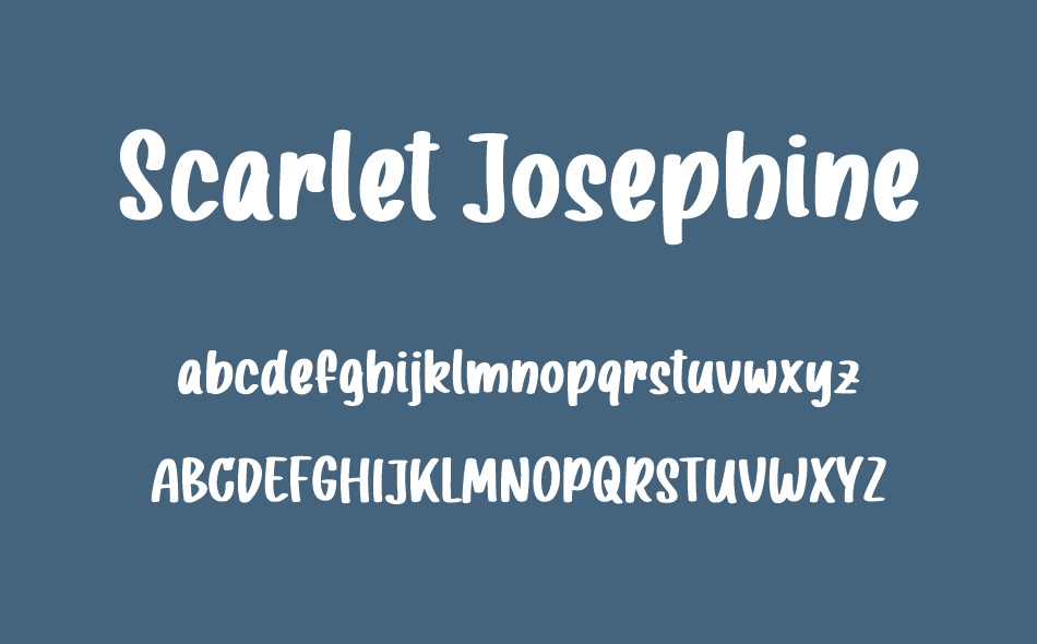 Scarlet Josephine font