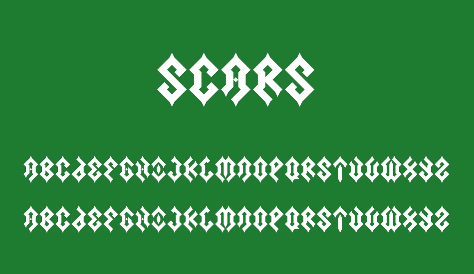scars font