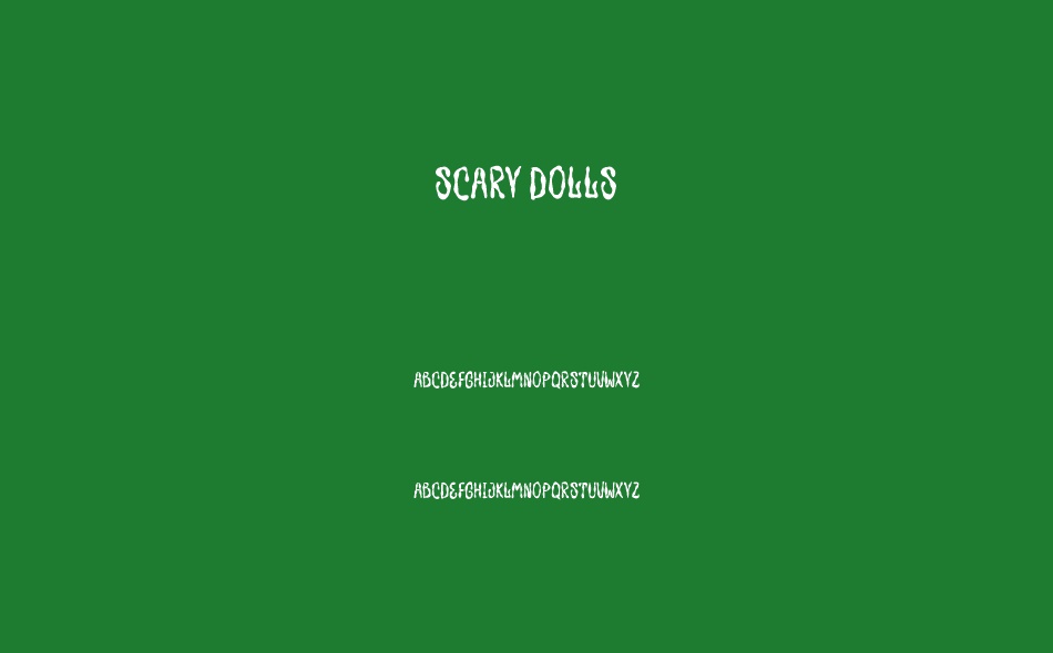 Scary Dolls font