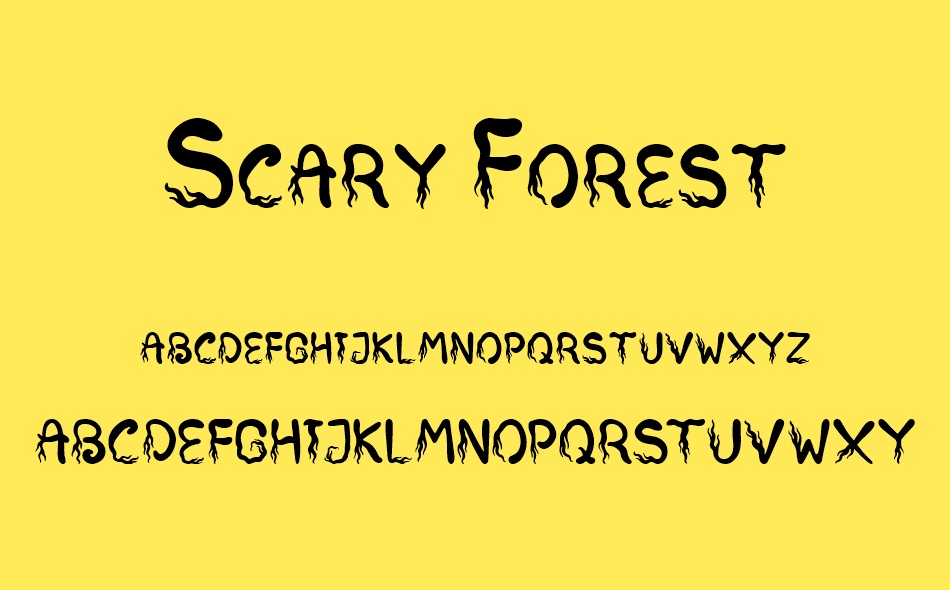 Scary Forest font