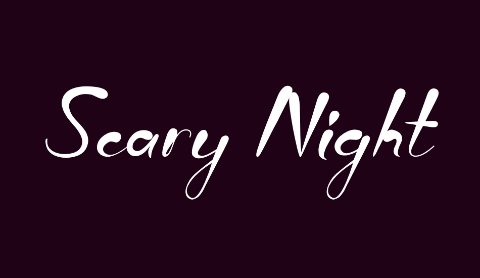 scary-night font big