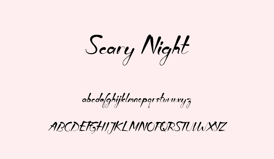 scary-night font