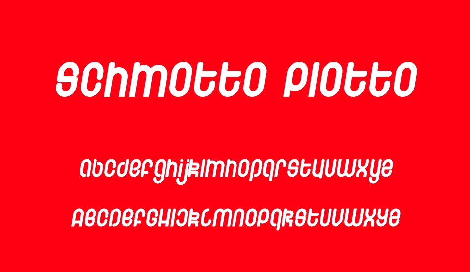 schmotto-plotto font