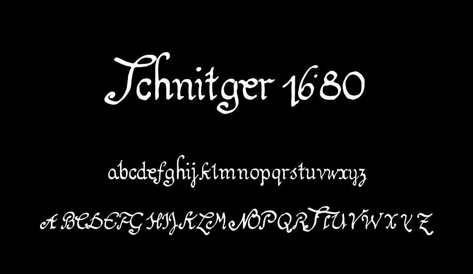 schnitger-1680-regular font