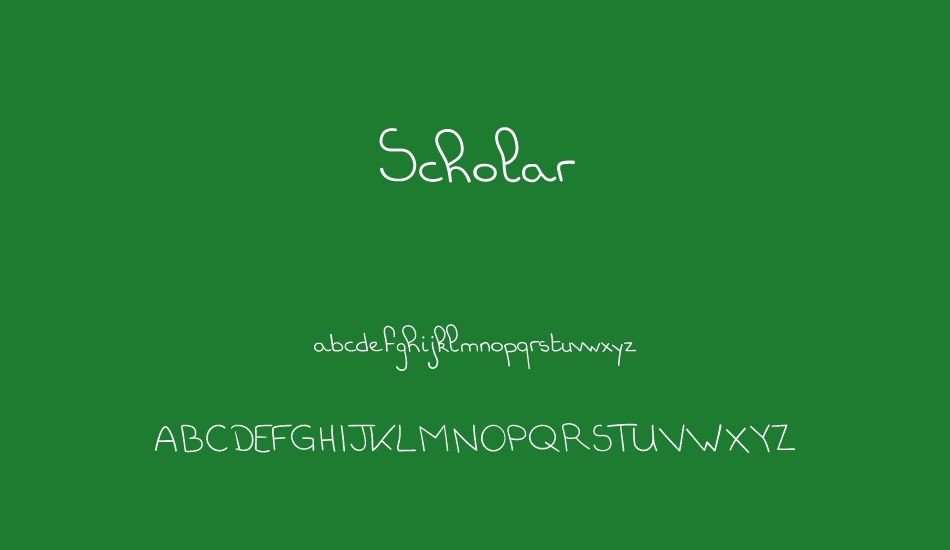 scholar font