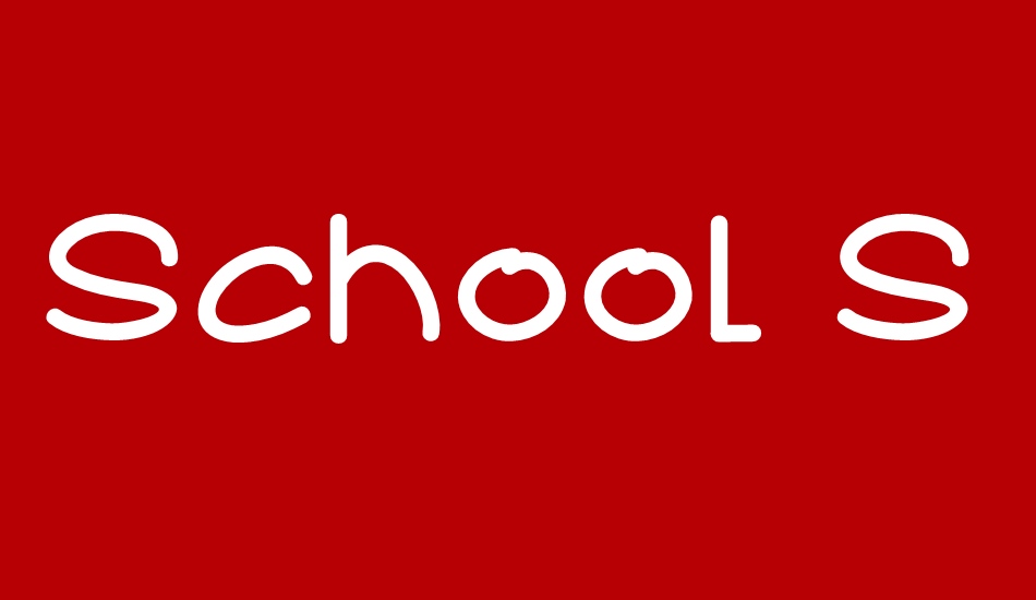 school-story font big