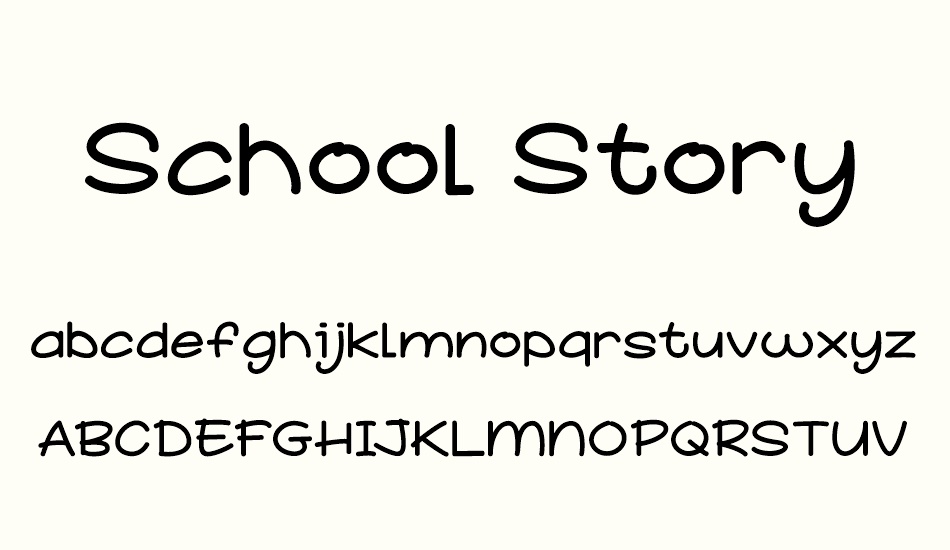 school-story font