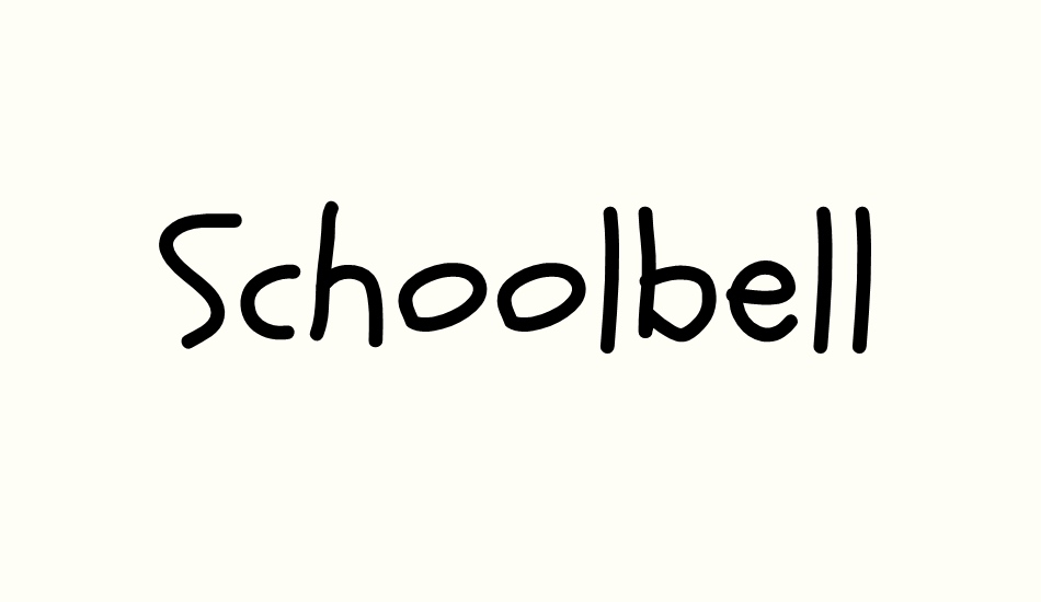 schoolbell font big