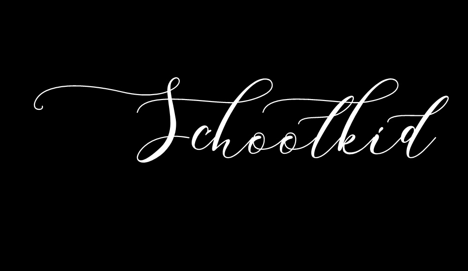 schoolkid-light font big