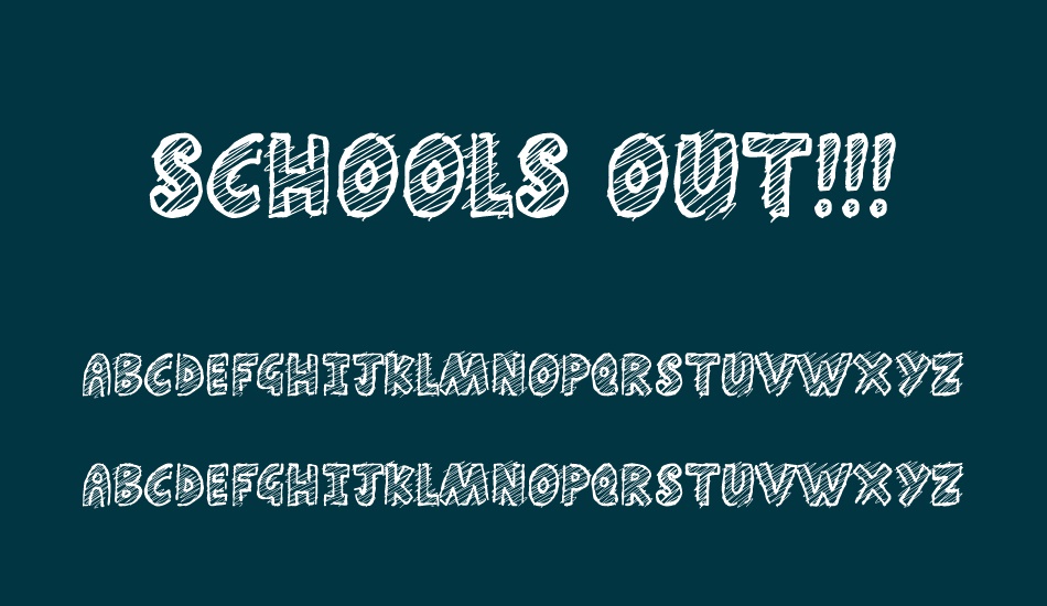 schools-out font