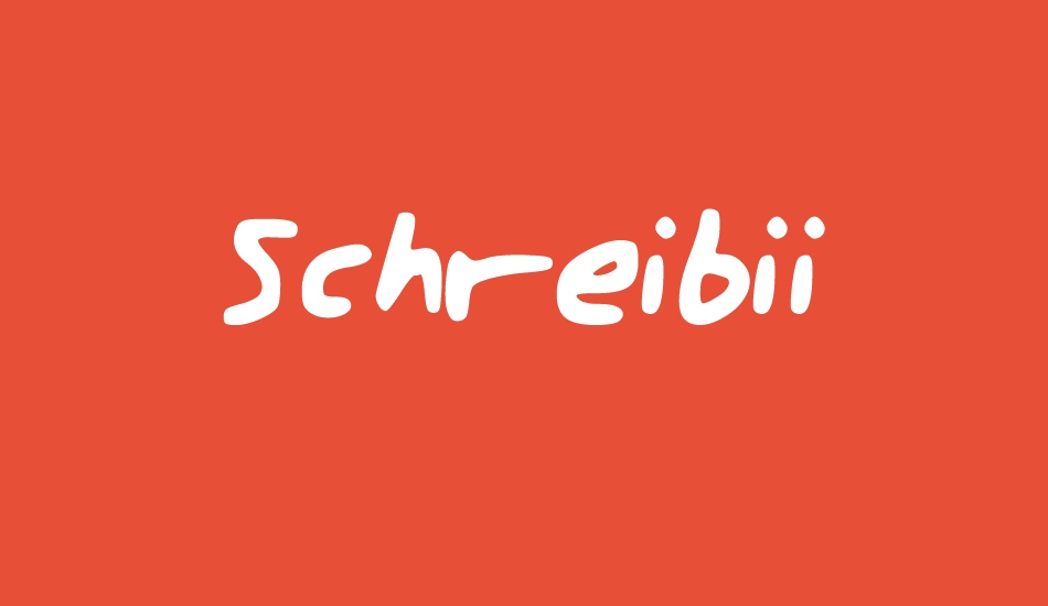 schreibii font big