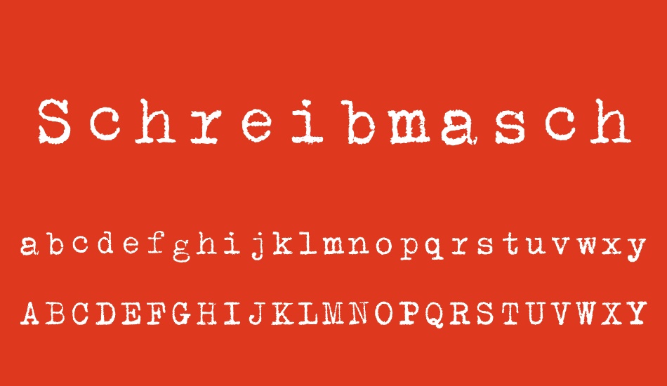 schreibmaschine font