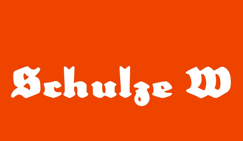 schulze-werbekraft font big