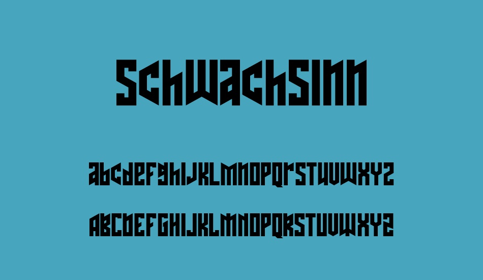 schwachsinn font