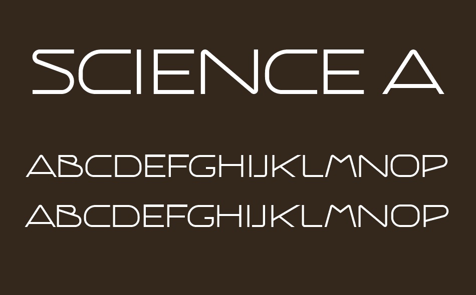 Science And Fiction font
