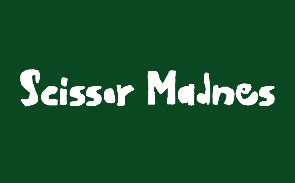 Scissor Madness font big