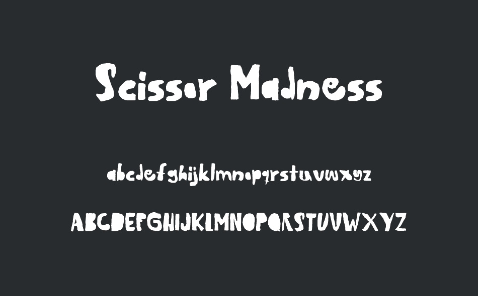 Scissor Madness font
