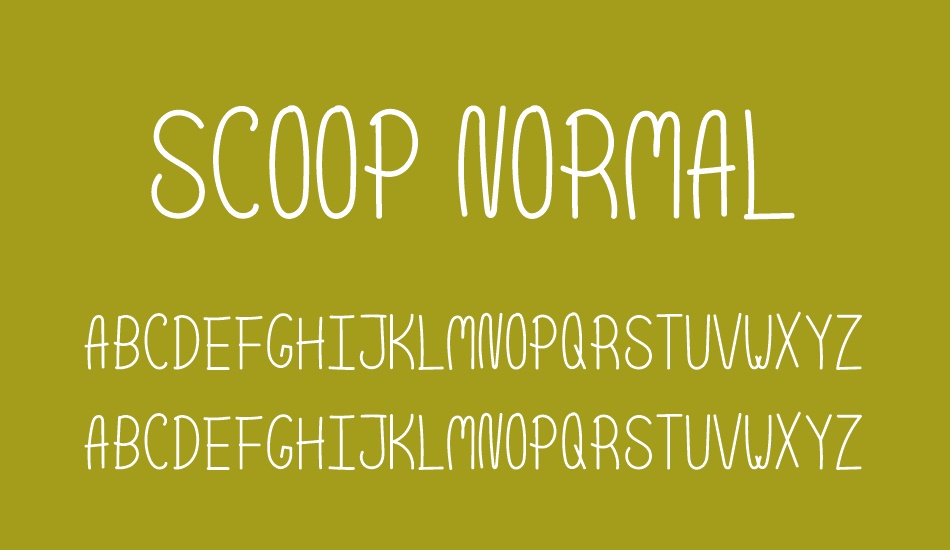 scoop-normal font