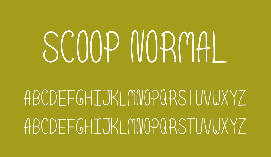 scoop-normal font