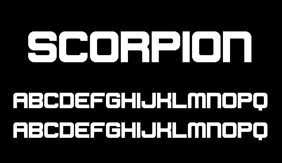 scorpion font