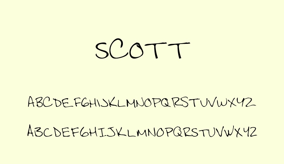 scott font