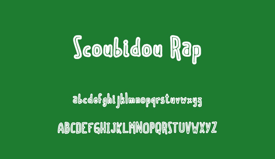 scoubidou-rap font