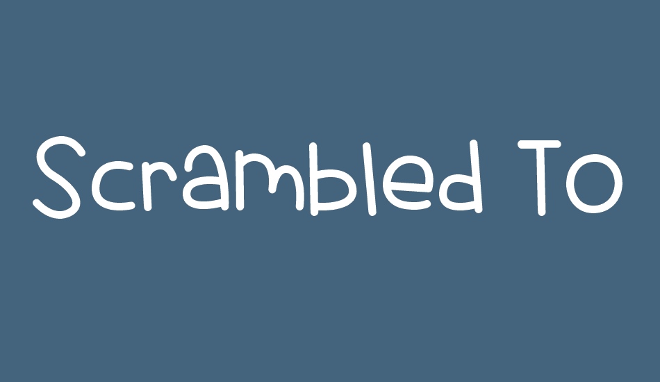 scrambled-tofu font big