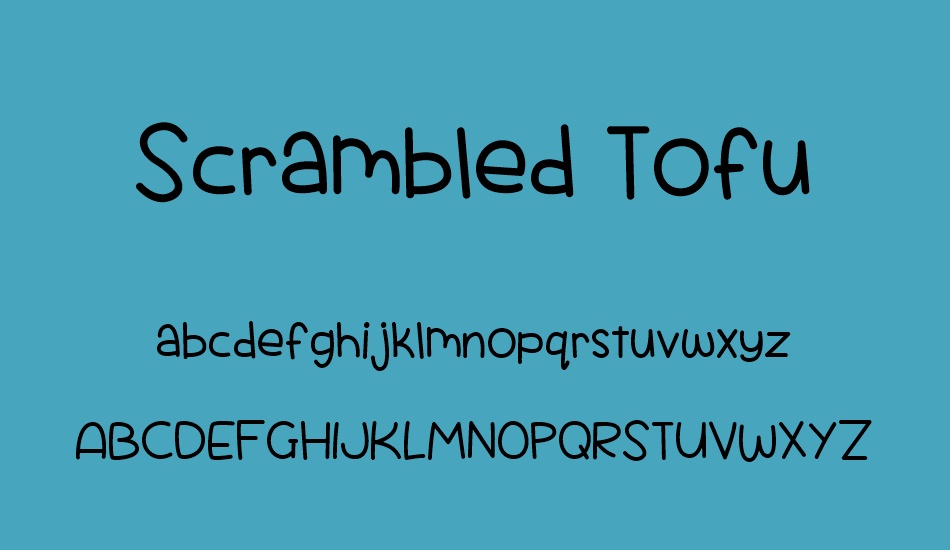scrambled-tofu font