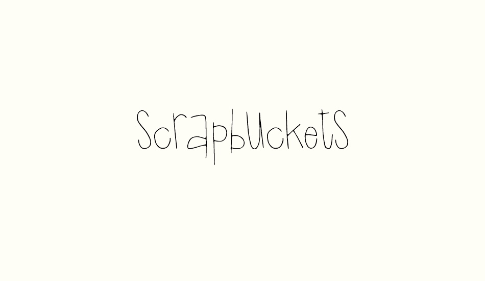 scrapbuckets font big