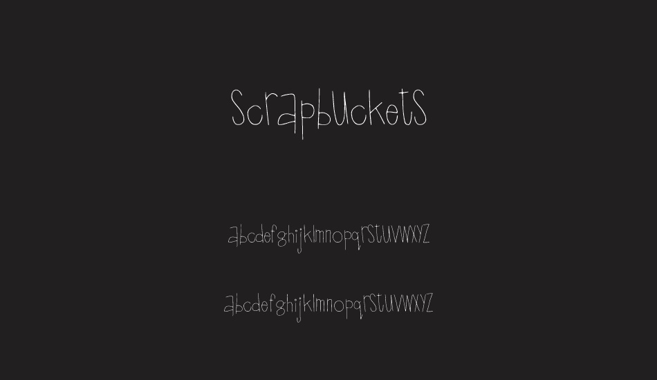 scrapbuckets font