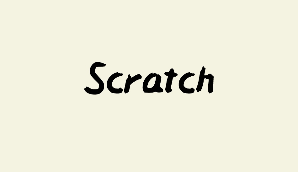 scratch font big