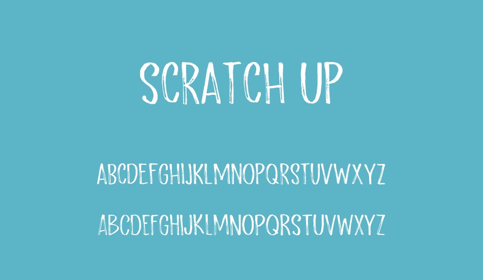 scratch-up-demo font
