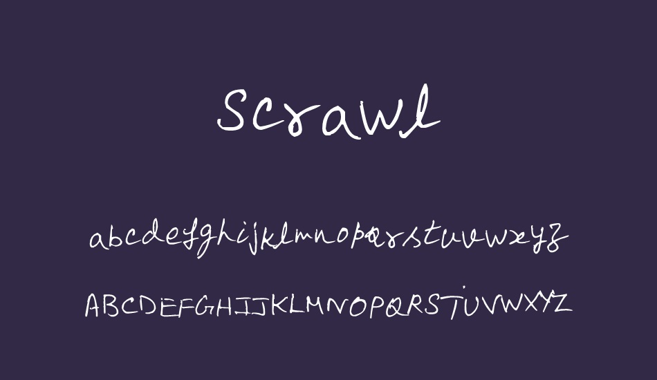 scrawl font