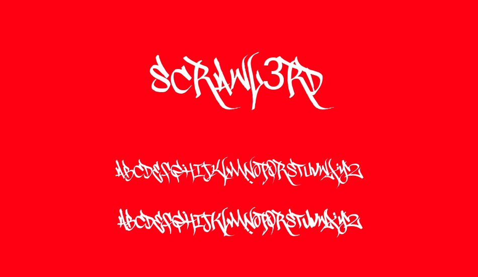 scrawl3rd font