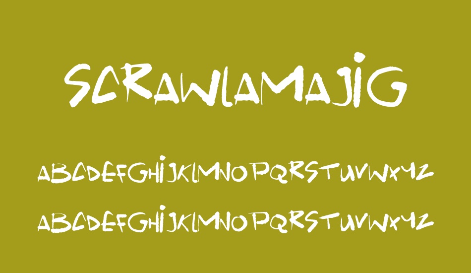 scrawlamajig font