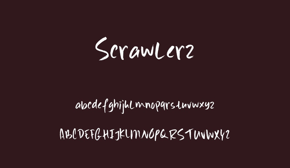 scrawlerz-demo font