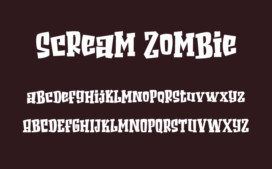 Scream Zombie font
