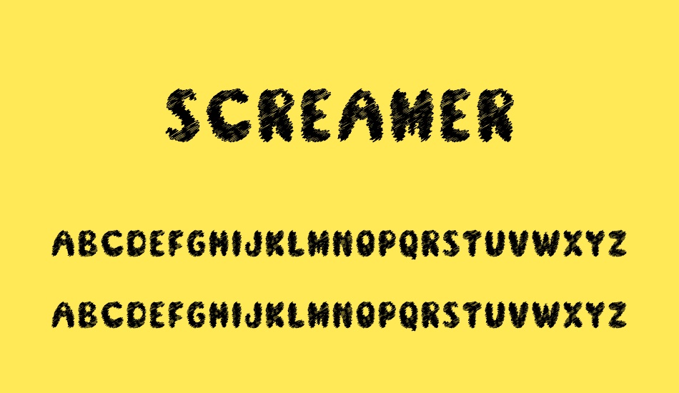 screamer font