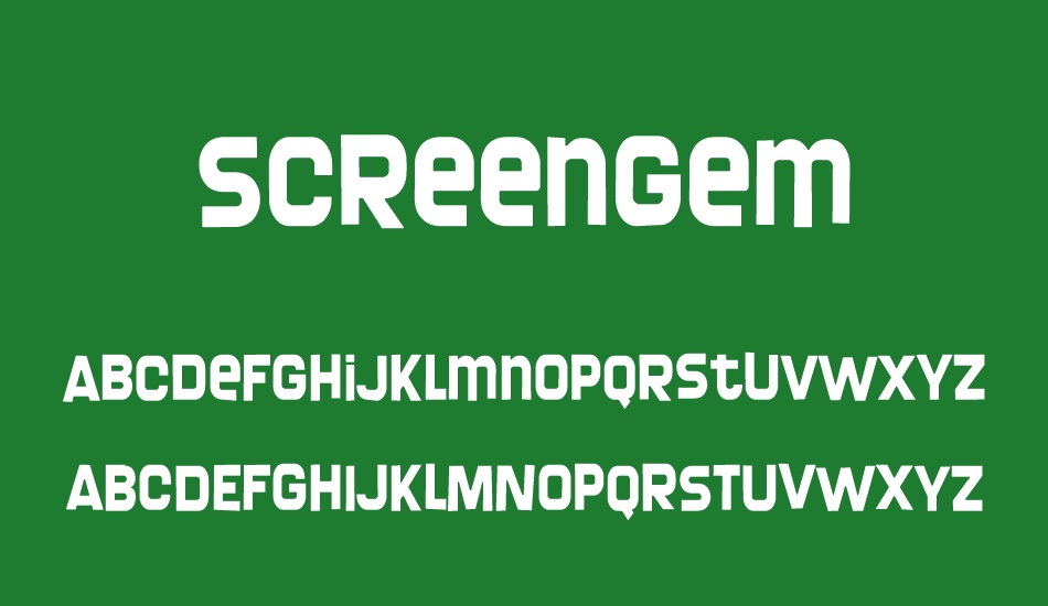 screengem font