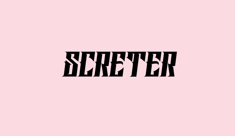 screter font big