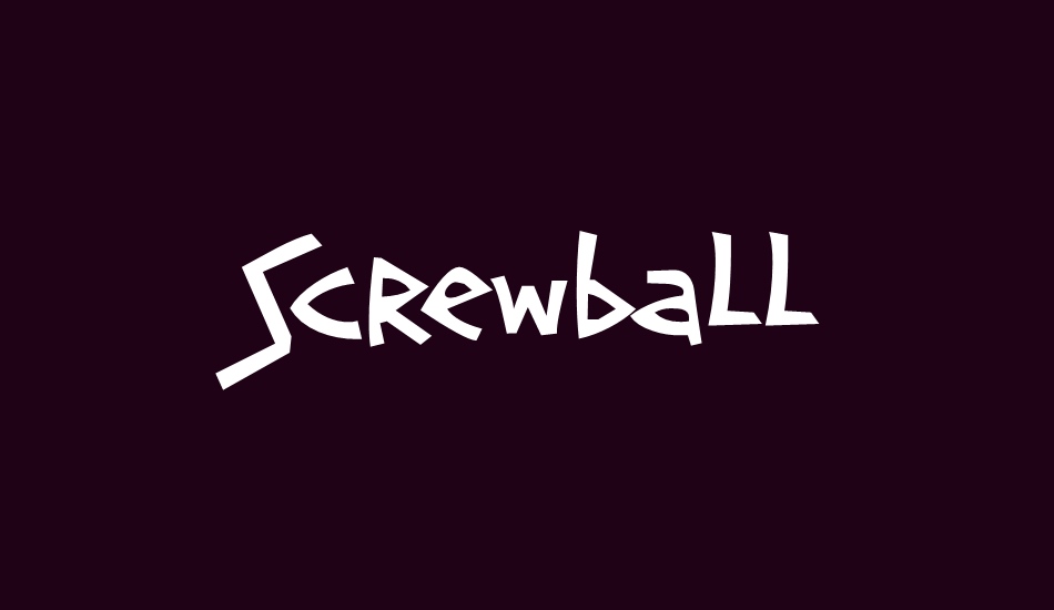 Screwball free font