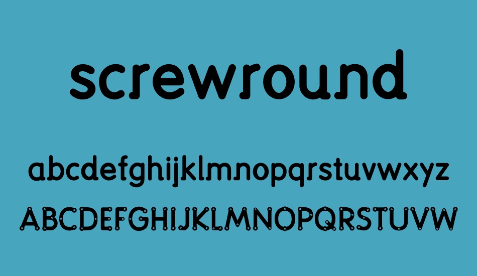 screwround font