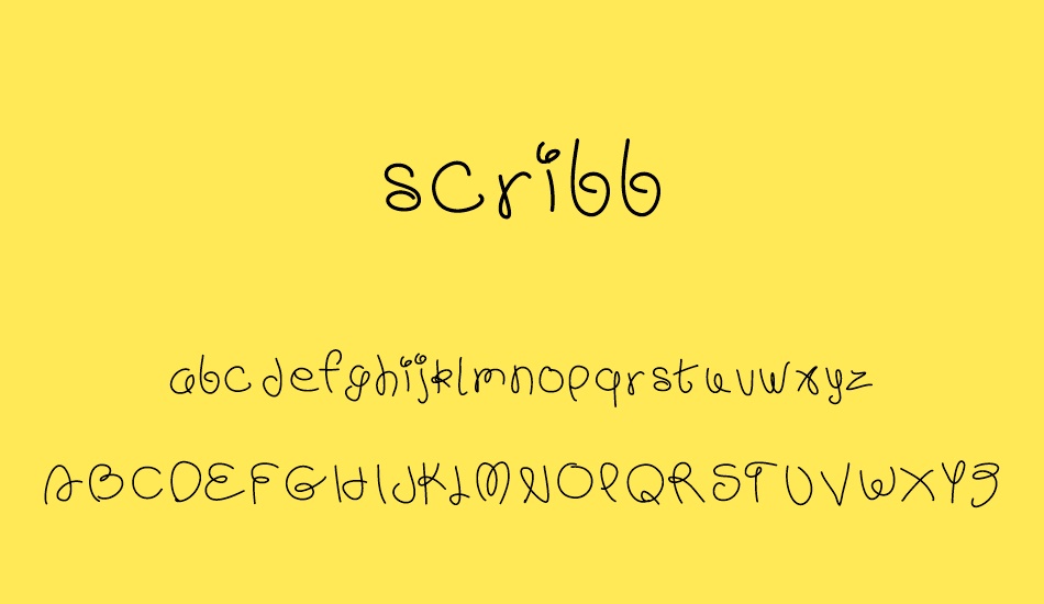 scribb font