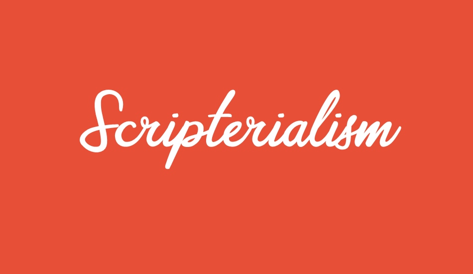 scripterialism font big